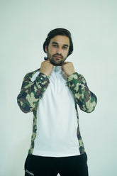 Pulse Flex 1/4 zip OD Green & Drak Grey camouflage