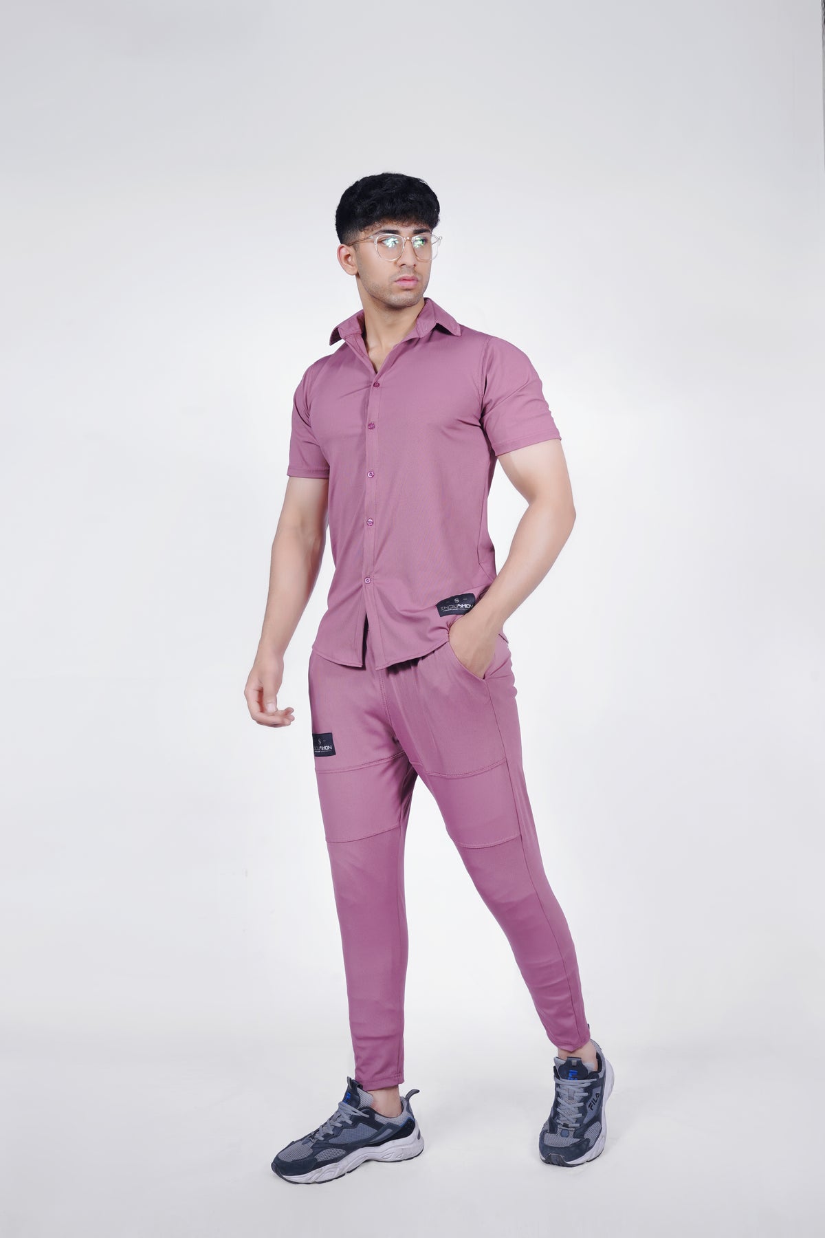 Endushion Fusion Flex Pink Tracksuit - Stretchable Blend-Endushion