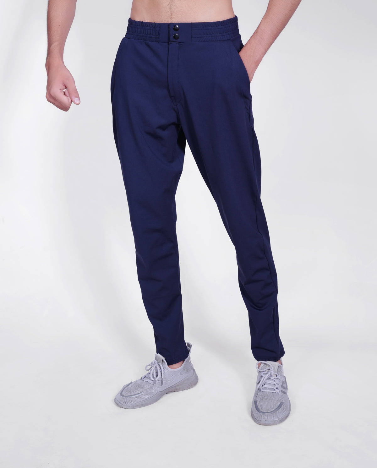 Endushion PantFusion Comfort Navy Trouser - Stretchable Fabric