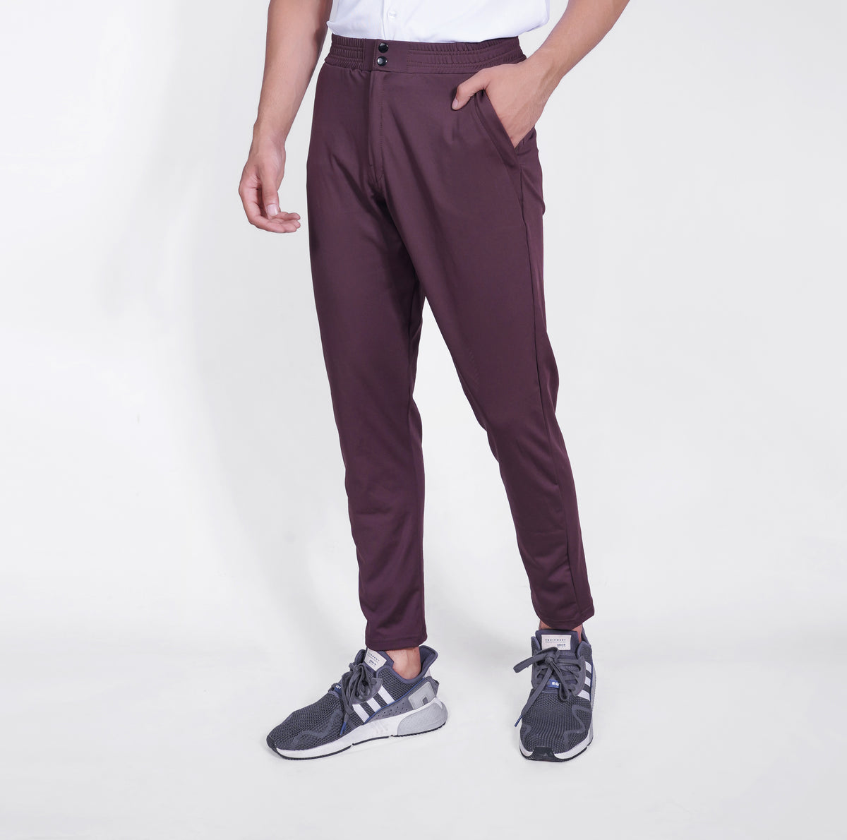 Endushion PantFusion Comfort Brown Trouser - Stretchable Fabric