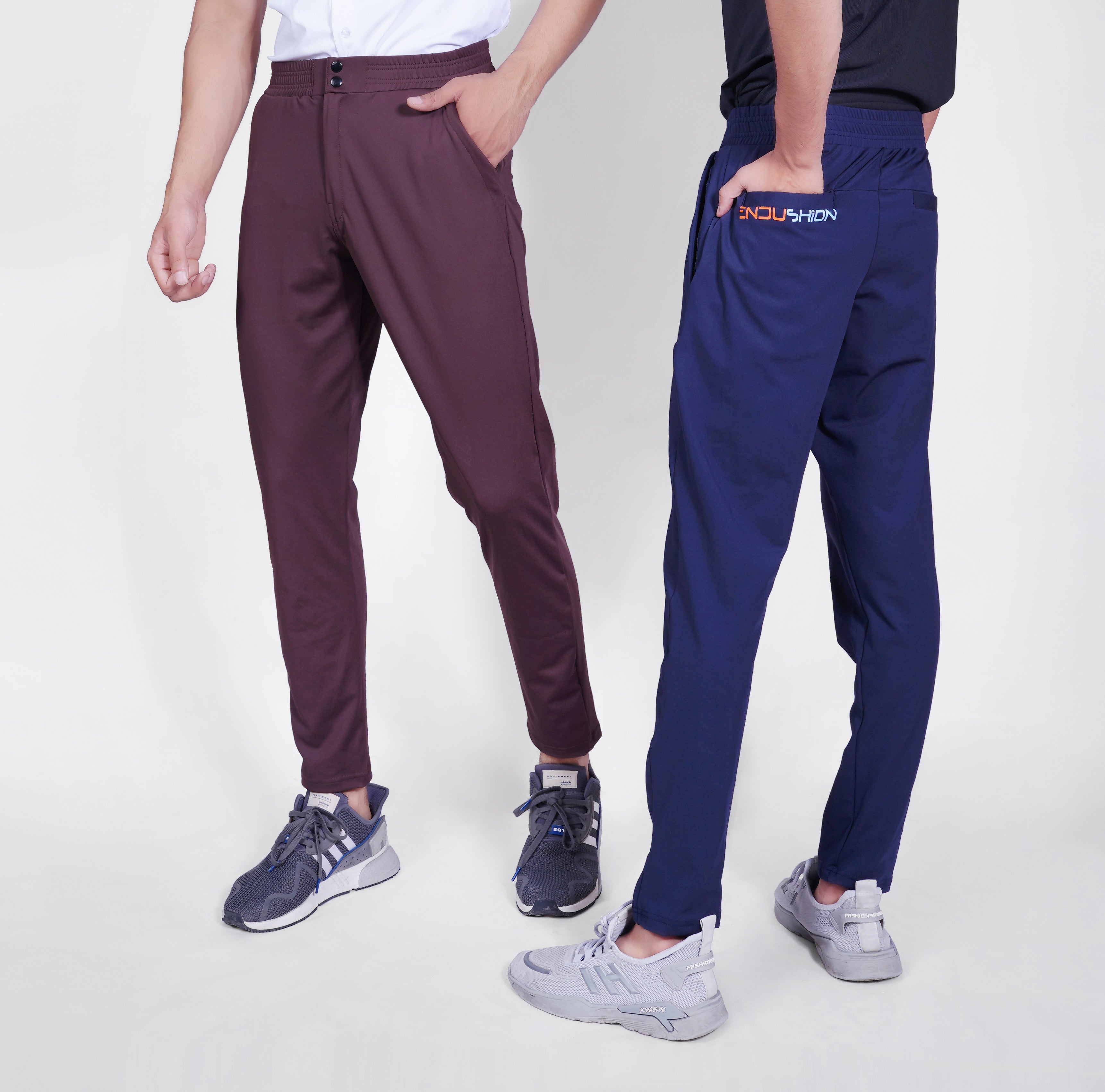 Endushion PantFusion Comfort Navy Trouser - Stretchable Fabric