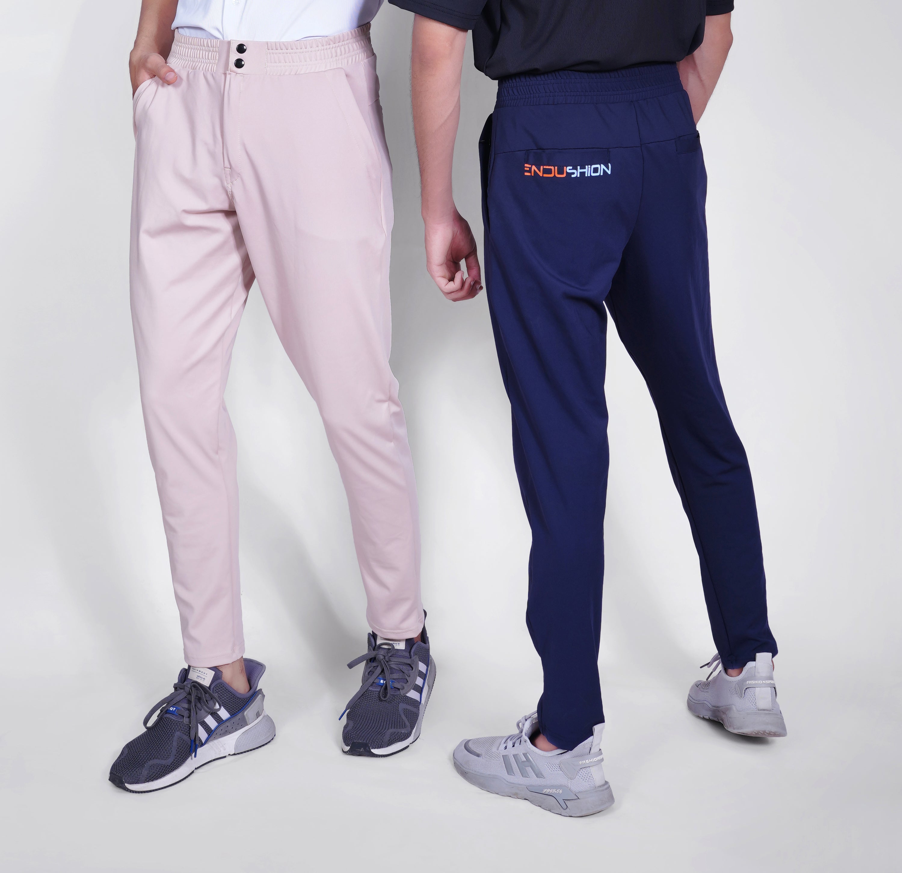 Endushion PantFusion Comfort Navy Trouser - Stretchable Fabric